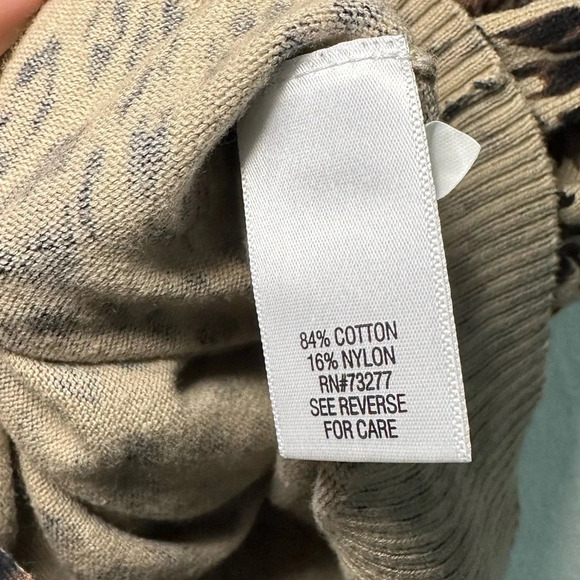 192. Apt. 9 Animal Print Sweater Top - Picture 7 of 12